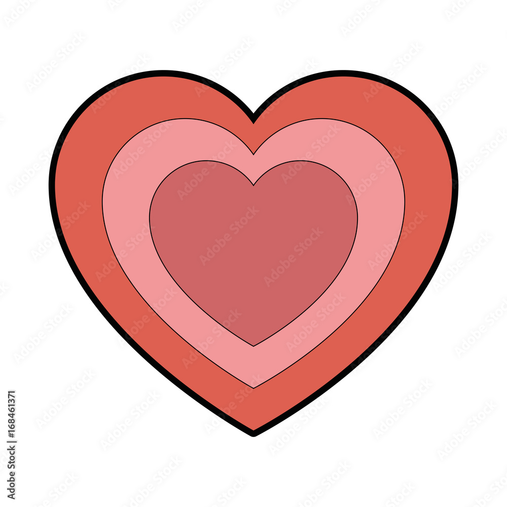 heart icon over white background vector illustration heart icon over white background vector illustration
