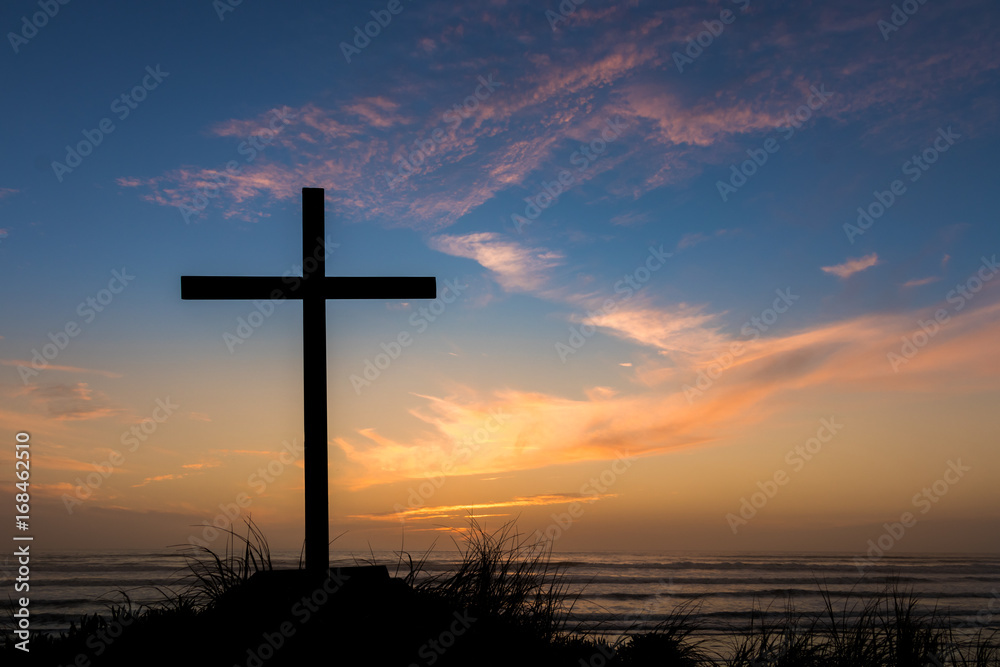 Dusk Sunset Salvation Cross