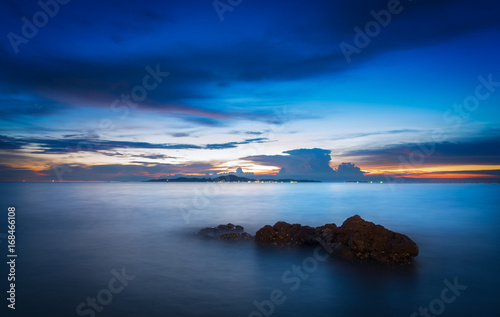 Amazing sunset form thailand beach