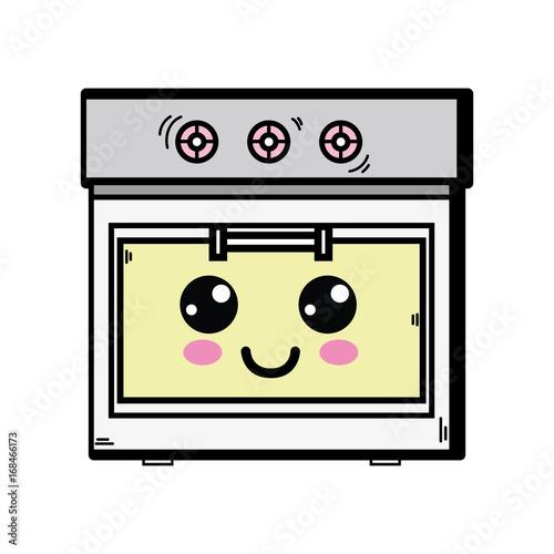 kawaii cute happy oven technology