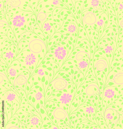 Wallpaper Mural floral background. vector seamless pattern. pastel colors Torontodigital.ca