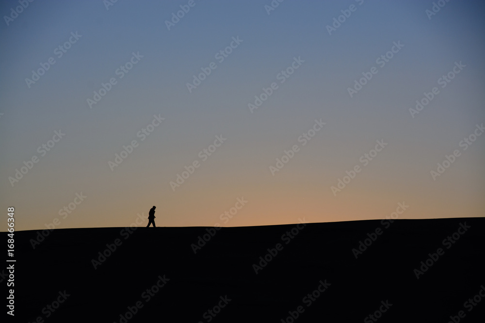 Sand dune silhouette