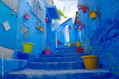 モロッコ,シャウエンの町並み © 永夢 荒木