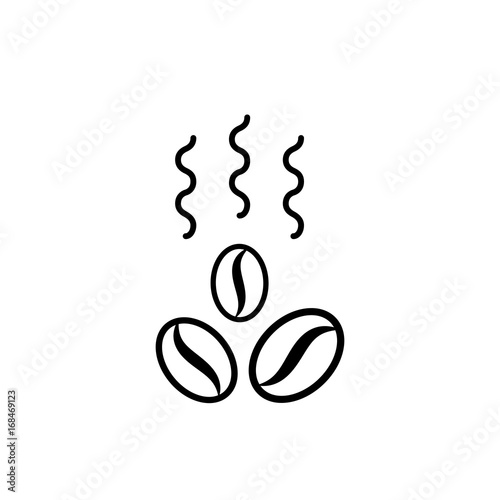 Roasted Coffee Bean Vector Icon Iisolated