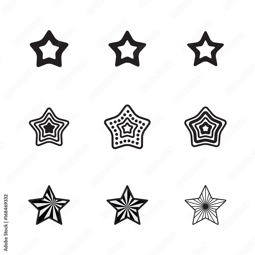 Star Vector Icon Isolated Star Vector Icon Isolated