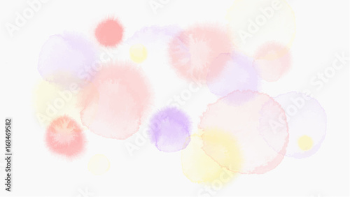 pastel tone color abstract vector background, look like watercolor drop style