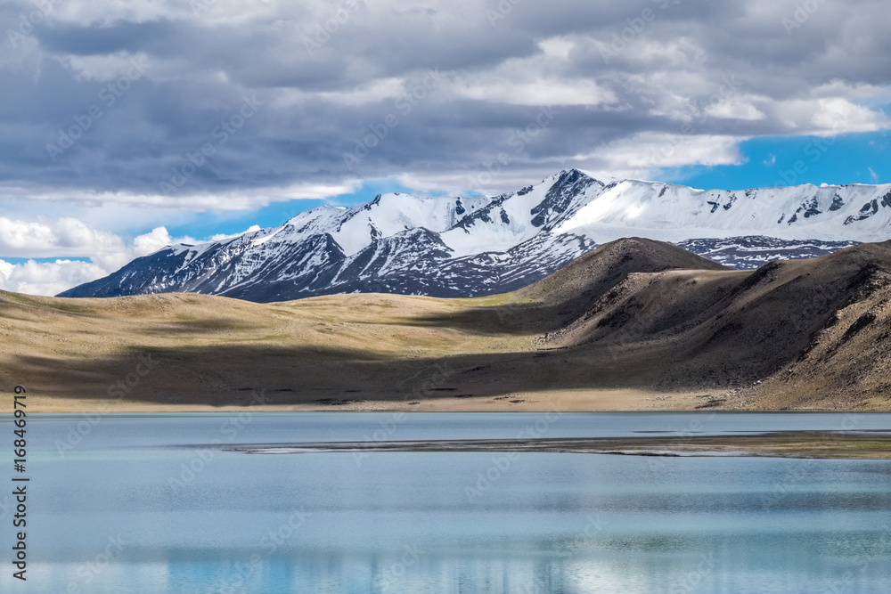 Landscape around Kyagar Tso near Tso Moriri in Ladakh, India