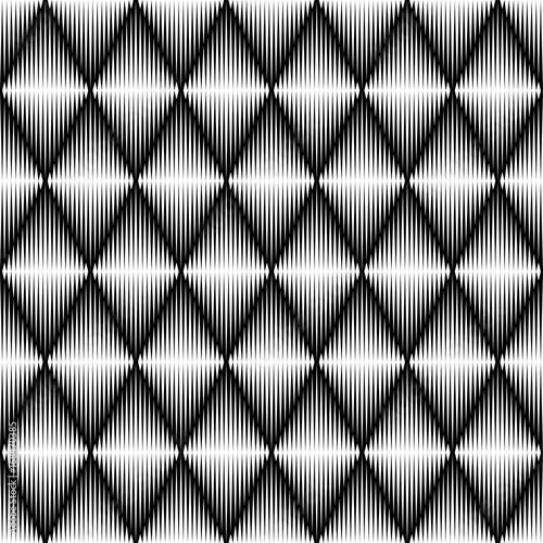Seamless Damsk Background. Minimal Rhombus Pattern © radharamana