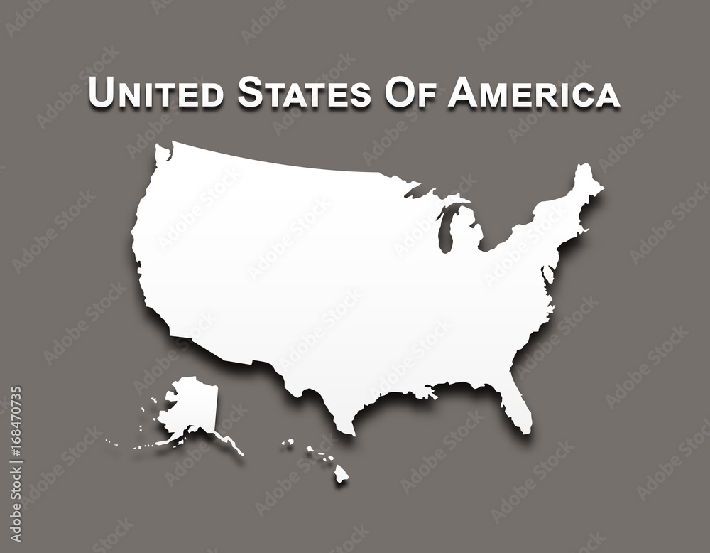 Map of United state of america