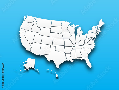 Map of United state of america