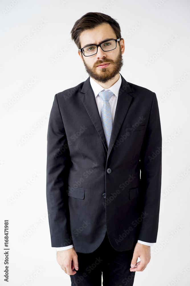 Portrait of a businessman under stress Portrait of a businessman under stress
