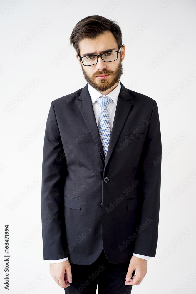Portrait of a businessman under stress Portrait of a businessman under stress