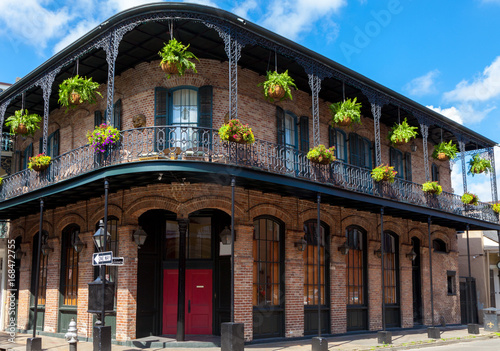 Traditional house in the French Quarter New Orleans USA photo