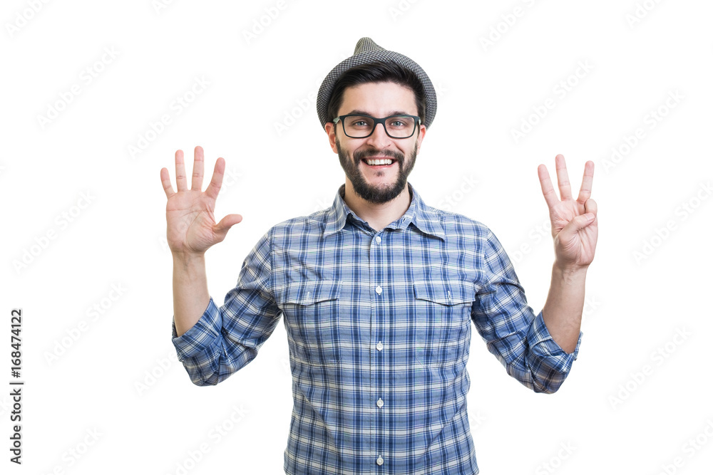 Hipster in hat Hipster in hat