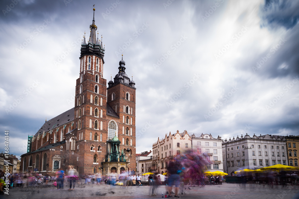 Fototapeta Kraków Kościół Mariacki - Rynek główny