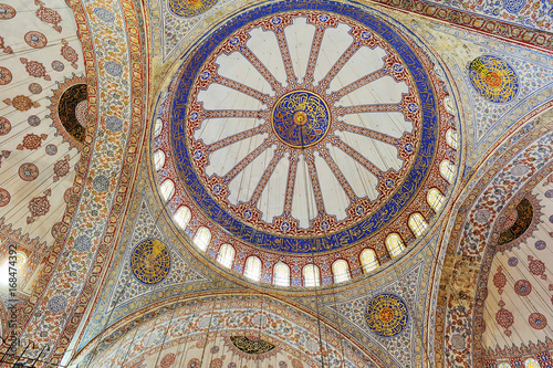 The Blue Mosque interior view,Turkey.