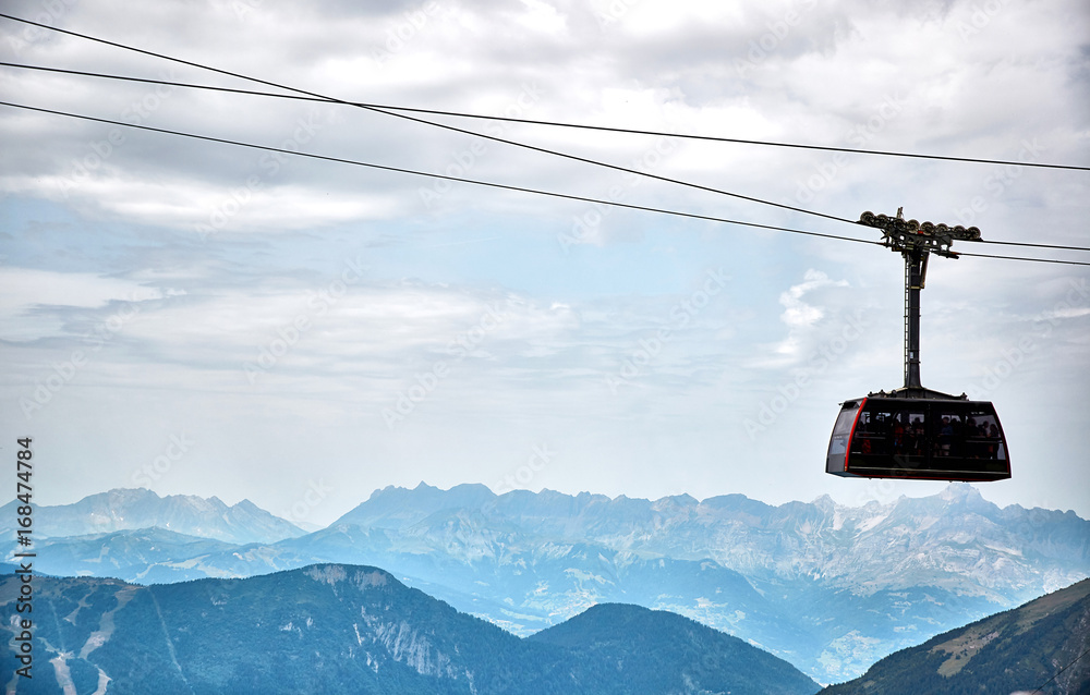 Fotografie The Aiguille du Midi cable car