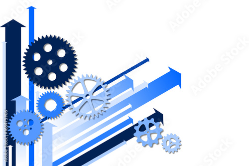 Mécanisme et Flèches Bleu