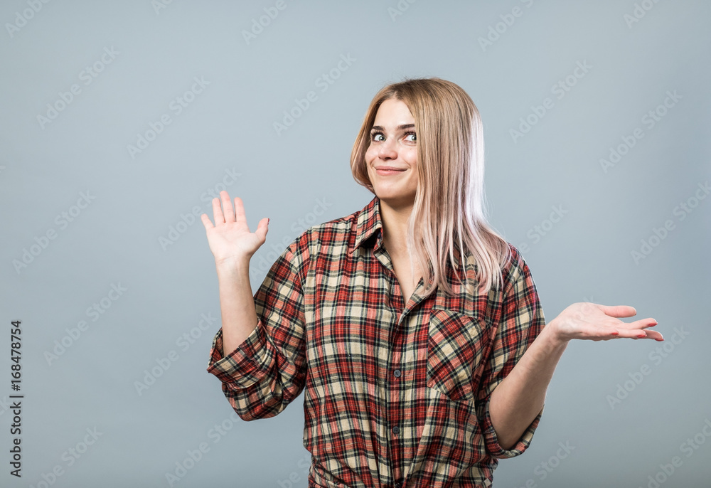 Amazed young woman Amazed young woman