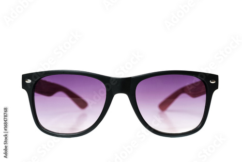 Sunglasses in black plastic frame