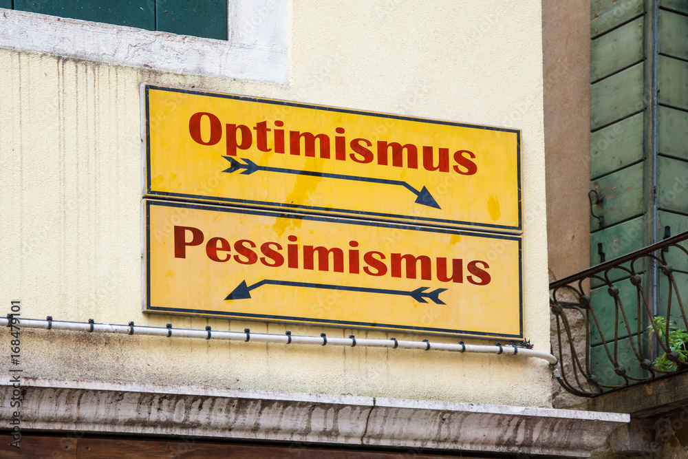 Obraz premium Schild 227 - Optimismus