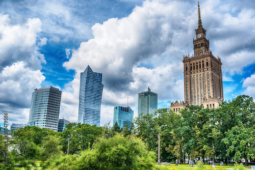 Warsaw, Poland in the summer