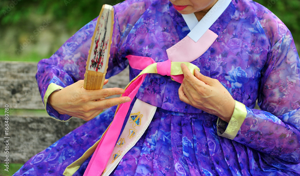how to tie a hanbok