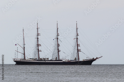 SAILING VESSEL - Silhouette of the Russian sailing ship Sedov

