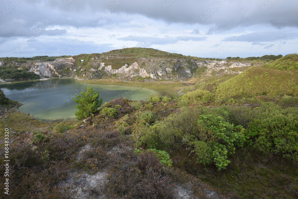 China Clay pit St Austell Cornwall China Clay pit St Austell Cornwall
