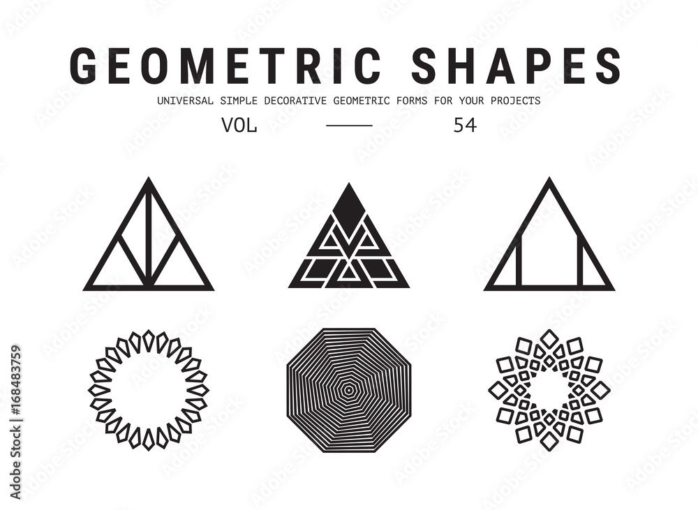 Universal geometric shapes set