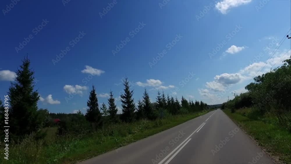 Car Asphalt Road Motion Summer Time Car Asphalt Road Motion Summer Time