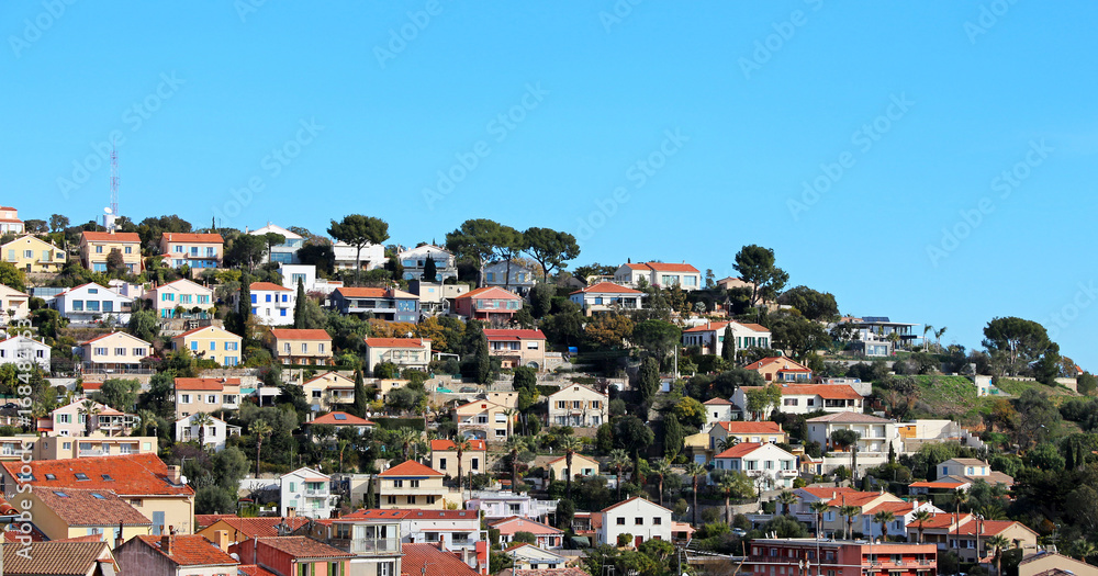 residential area on a hill - Hyères (FRANCE)