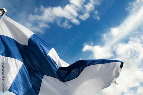 The blue cross flag Finland, a revered symbol of Independence and freedom for a country celebrating her 100 years of Independence
