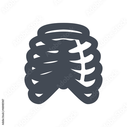 Broken Bones Human Body silhouette Icon ribs