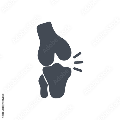 Broken Bones Human Body silhouette Icon knee