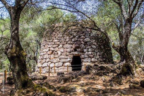 A nuraghe in the nuragic sanctuary of Santa Cristina, near Oristano, Sardinia, Italy