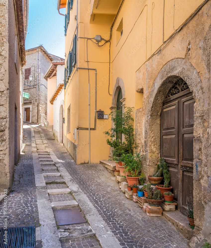 Obraz premium Scenic sight in Alatri, province of Frosinone, Lazio, Central Italy.
