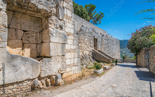 Megalithic walls in Alatri acropolis, province of Frosinone, Lazio, central Italy.