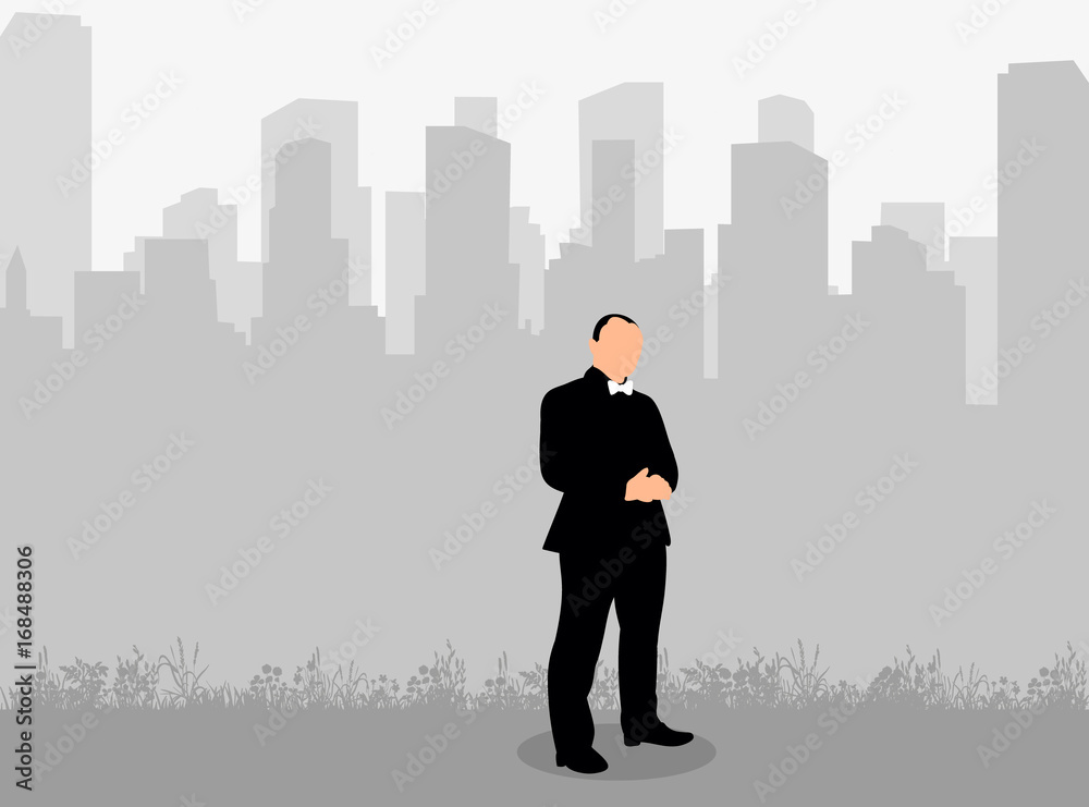 isolated, silhouette man business isolated, silhouette man business
