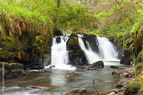 Beautiful water cascade in Clare Glens