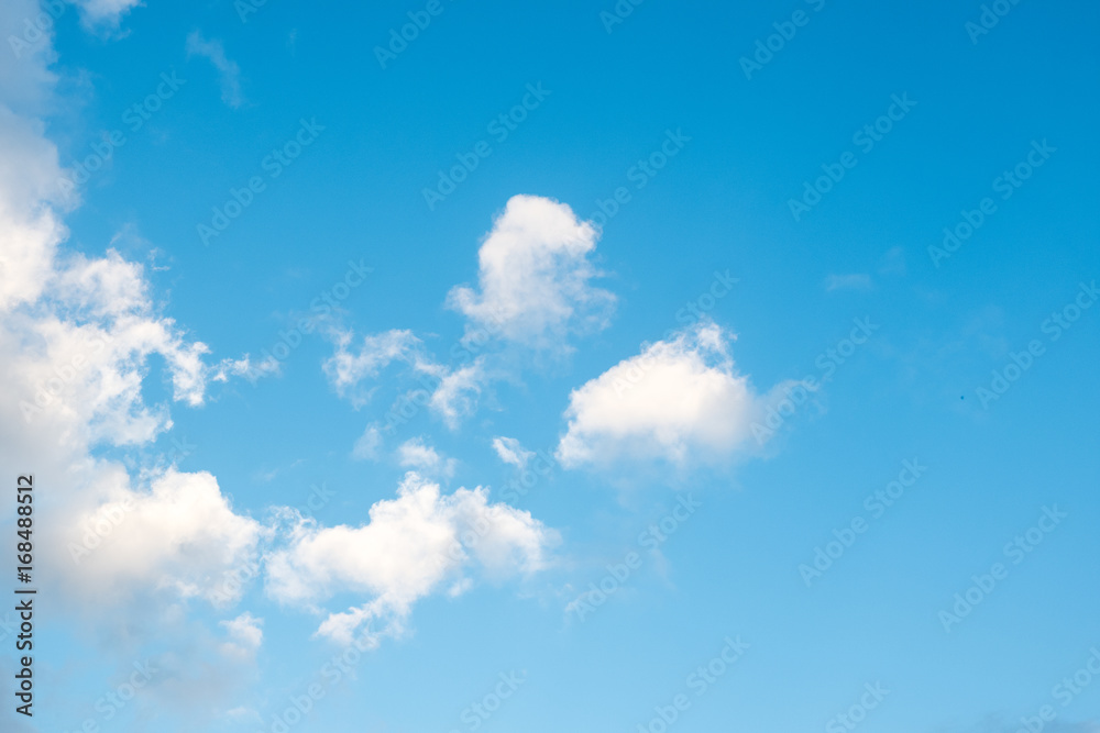Beautiful blue sky and white fluffy clouds, Summer sky in bright morning. Beautiful blue sky and white fluffy clouds, Summer sky in bright morning.