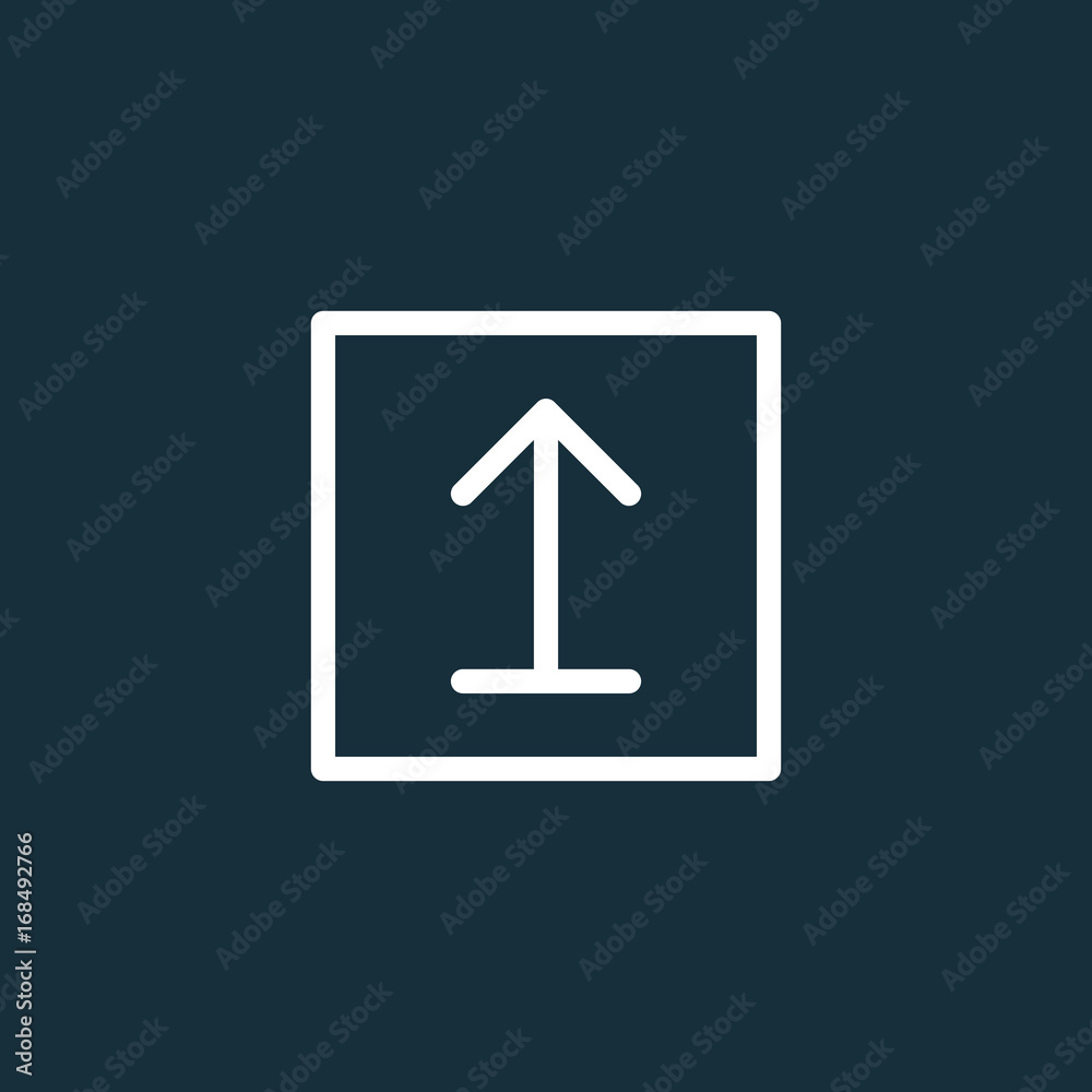 this side up sign icon on dark background this side up sign icon on dark background