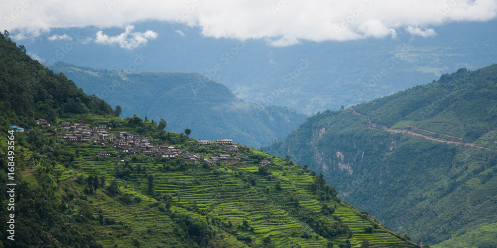Dorf im Himalaya