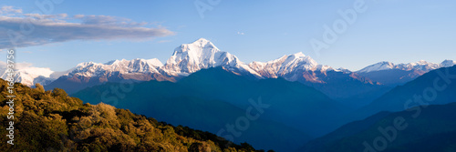Panorama des Dhaulagiri Himal photo