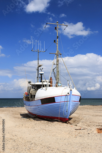 Fishing boats on the shore