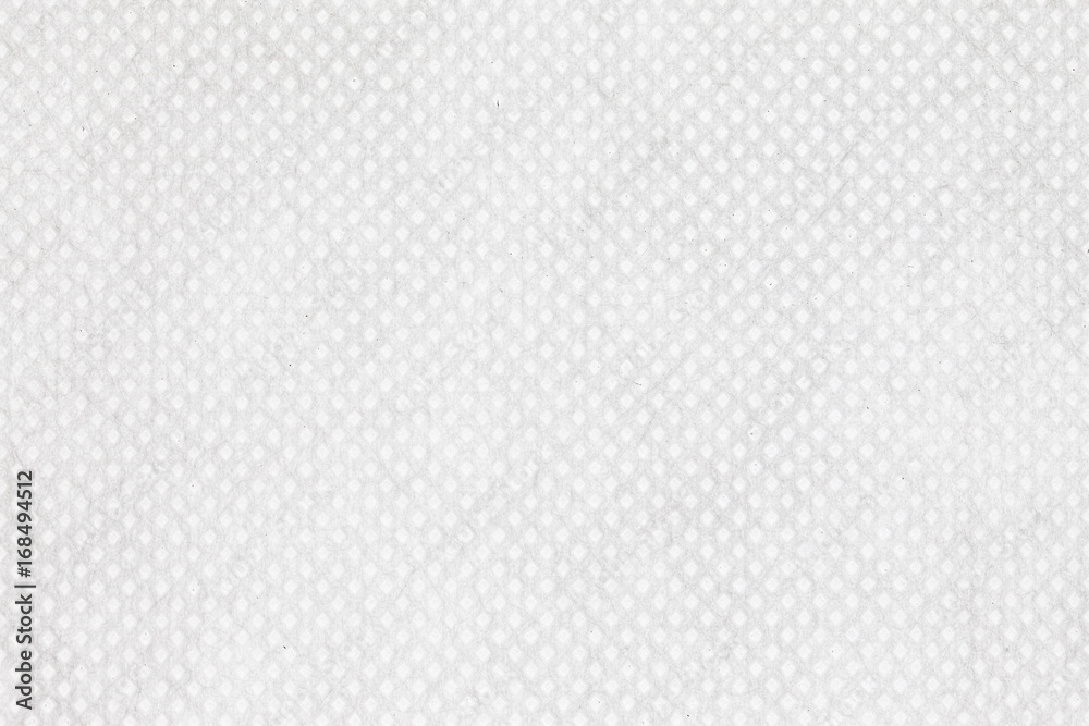 White closeup macro fabric pattern background.
