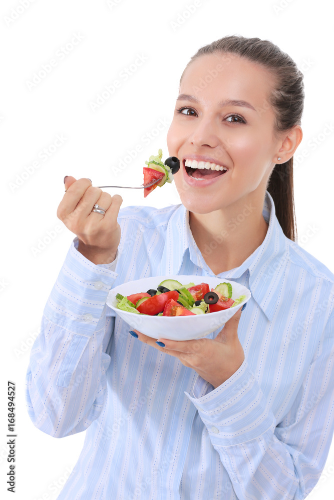 A beautiful girl eating healthy food. Beautiful girl A beautiful girl eating healthy food. Beautiful girl