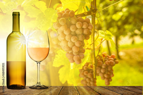 Wein mit Weintrauben