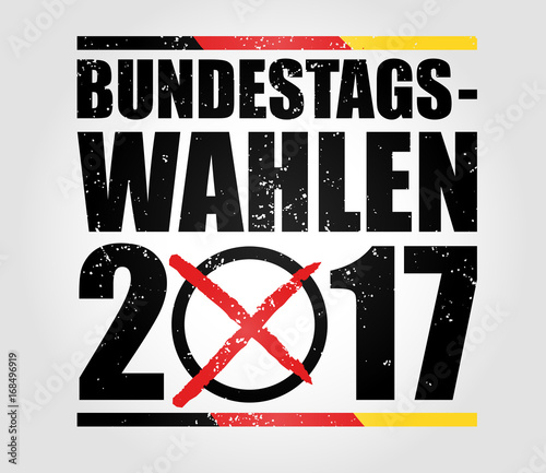 Bundestagswahlen 2017 vector design