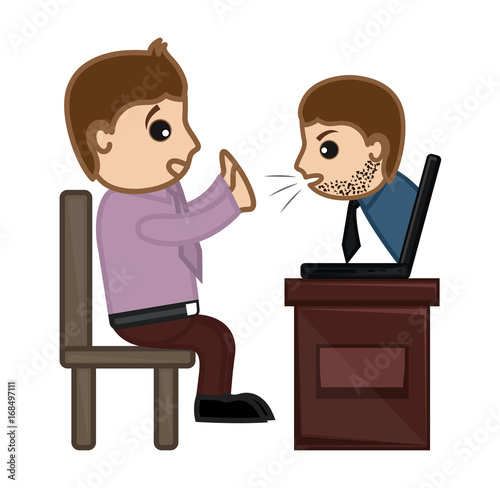 Boss Shouting on Employee